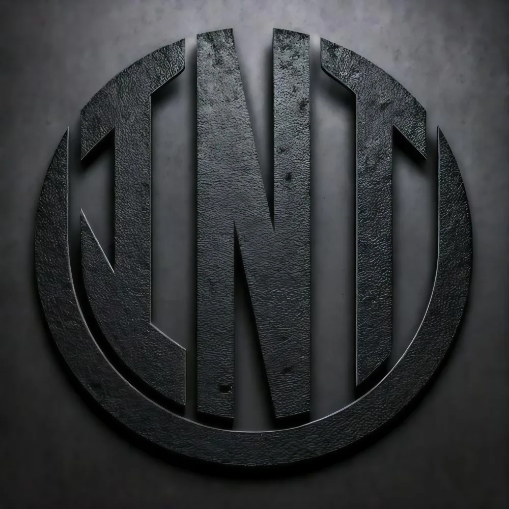 Posavasos de vidrio Inherente, diseño 2025: logo oscuro